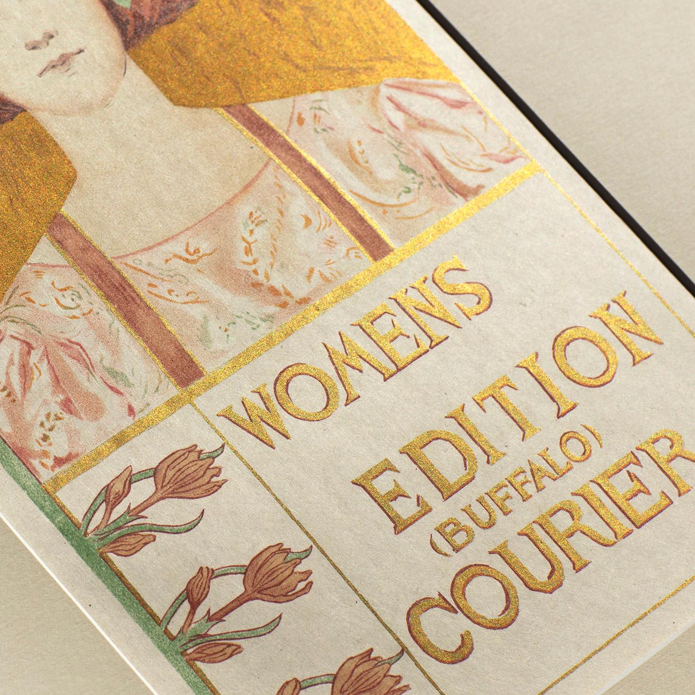 Frauenausgabe Buffalo Courier von Alice Russell Glenny, Jugendstil-Lithographie von Alice Russell im Angebot 1