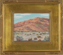Pittura ad olio di Palm Springs di metà secolo
