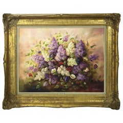 Alice Tack Flower Painting 1984 Oil on Canvas