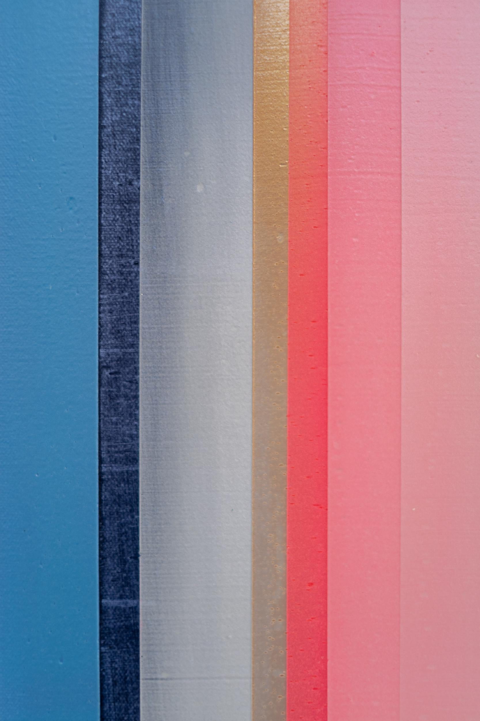 Central Sun - modern, zeitgenössisch, abstrakt, Acryl auf Leinwand im Angebot 10