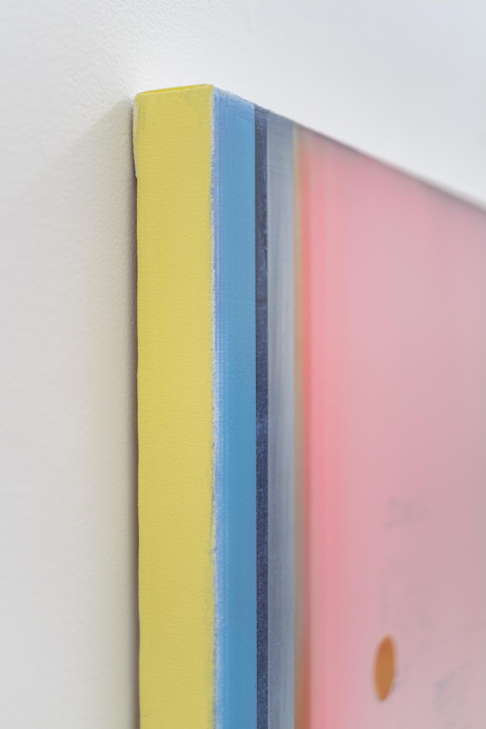 Central Sun - modern, zeitgenössisch, abstrakt, Acryl auf Leinwand im Angebot 12