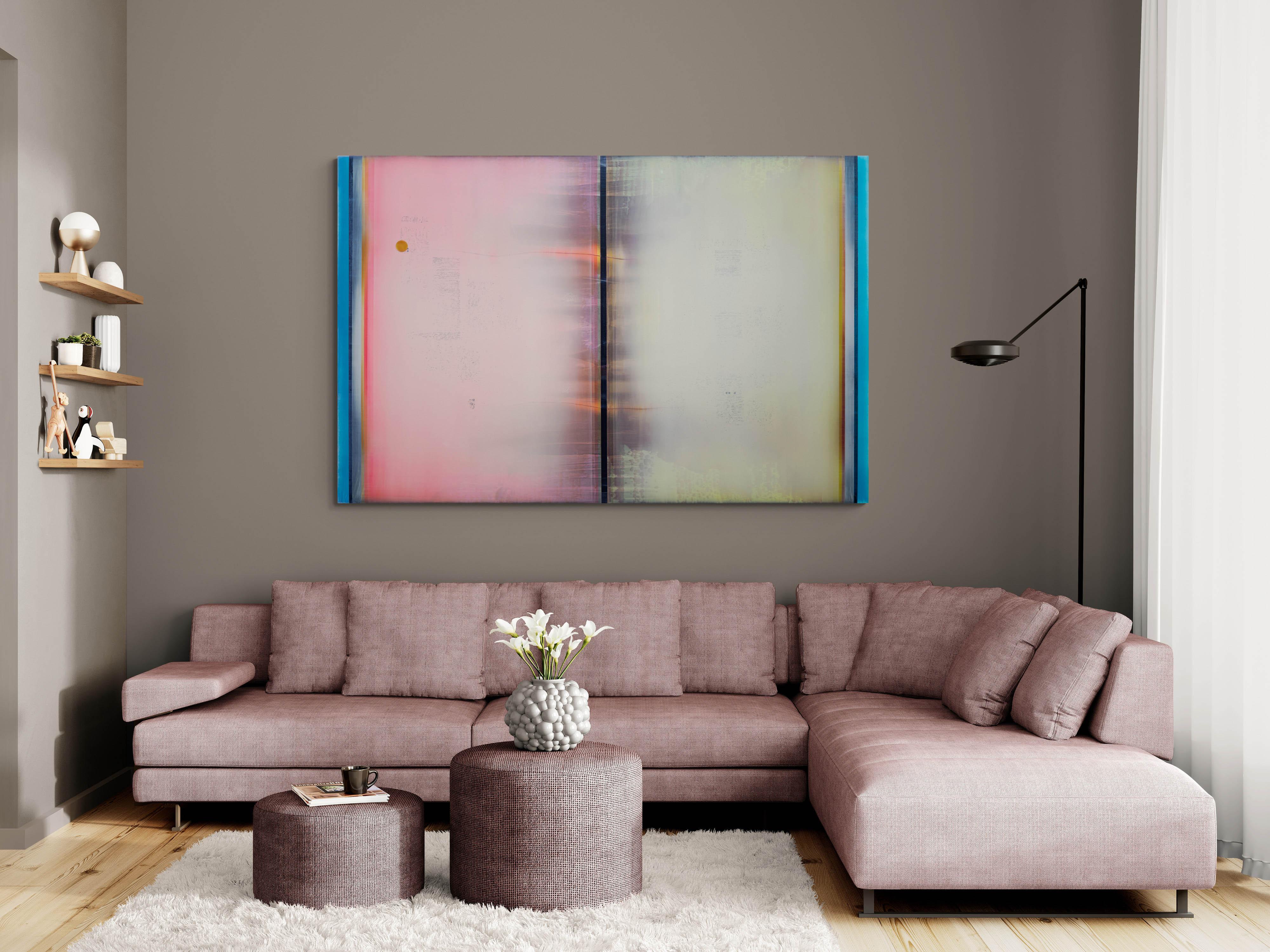 Central Sun - modern, zeitgenössisch, abstrakt, Acryl auf Leinwand im Angebot 13