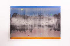 Poignée de main cosmique - moderne, contemporain, abstrait, acrylique sur toile