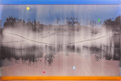 Cosmic Handshake - modern, contemporary, abstract, acrylic on canvas