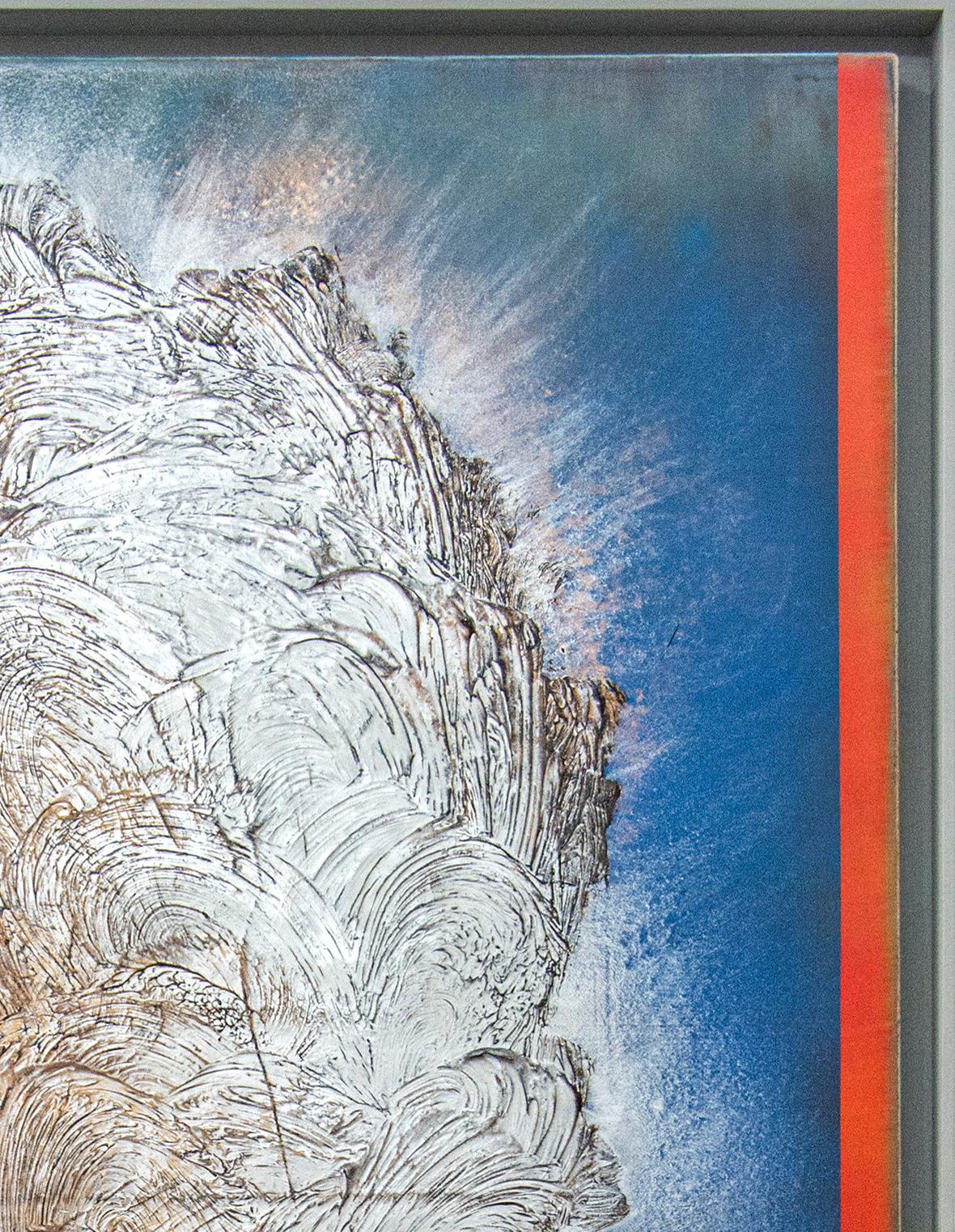 Going Deeper - reichhaltig, farbenfrohes, geschichtetes, gestisches abstraktes Gemälde, Acryl auf Leinwand im Angebot 1