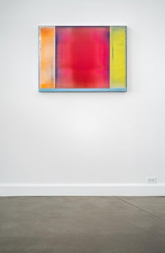 Ritiro interiore - dipinto, astratto, colorato, contemporaneo, acrilico su tela