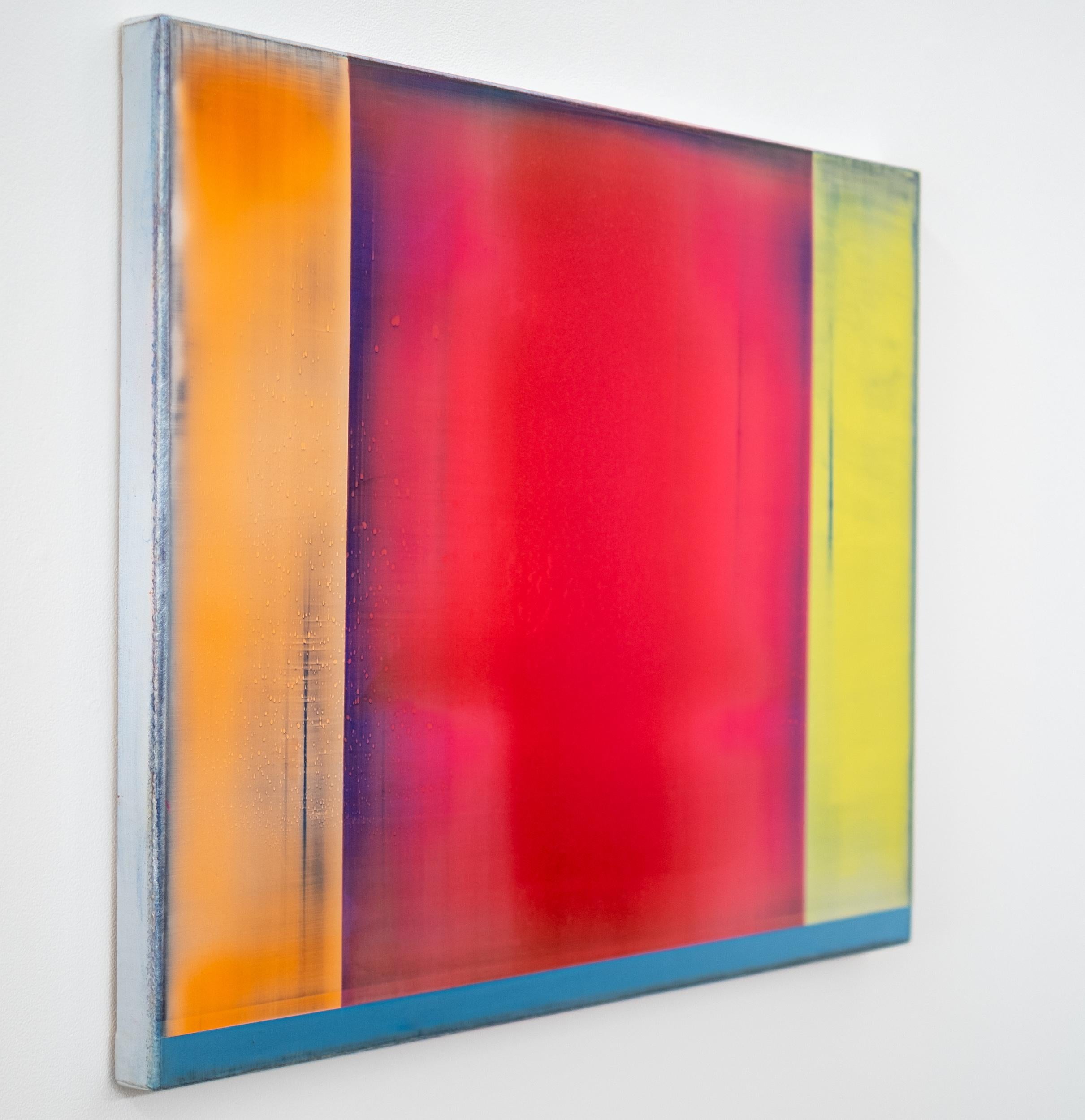 Retiro interior - pintura, abstracto, colorido, contemporáneo, acrílico sobre lienzo en venta 1