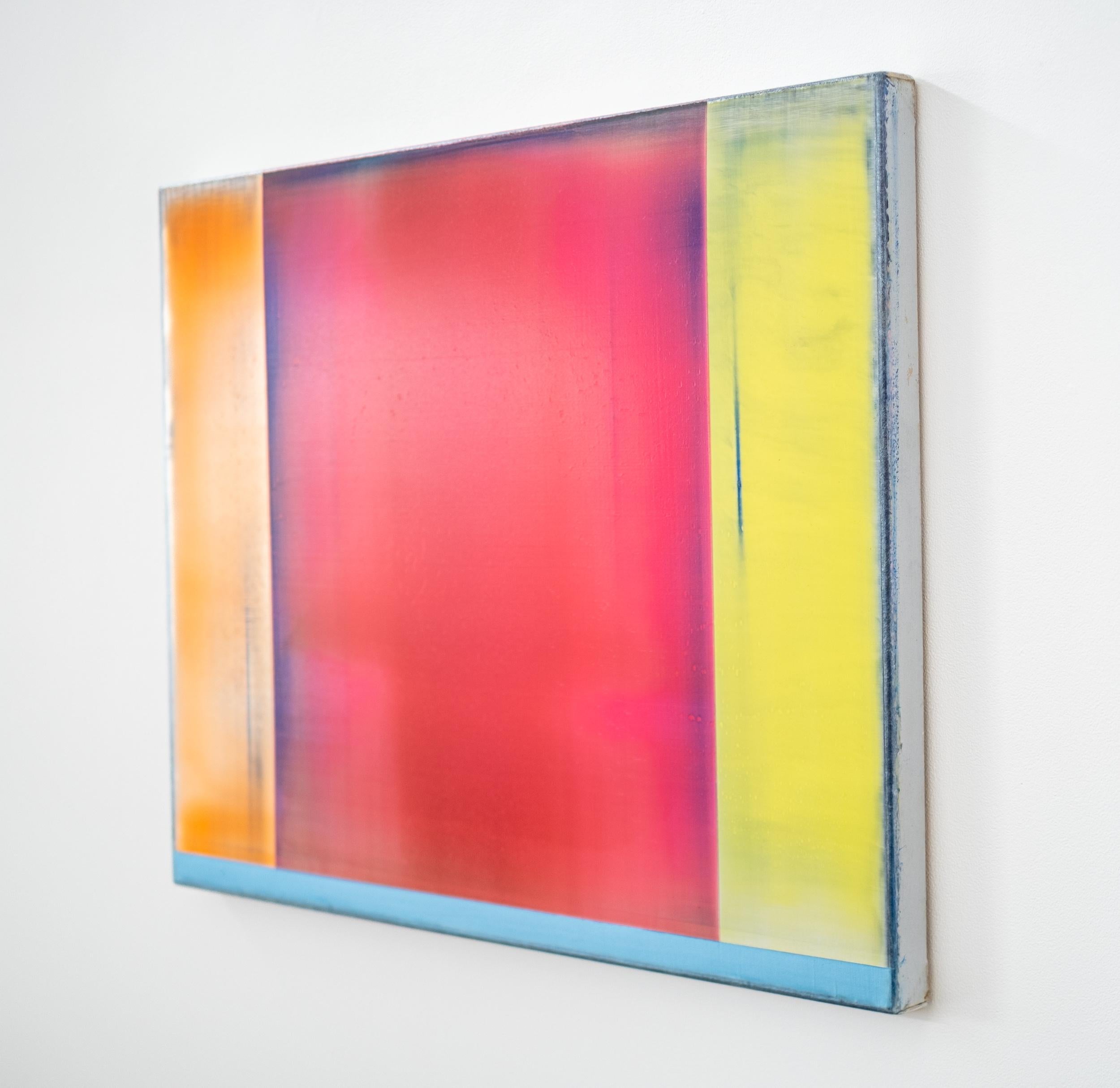Retiro interior - pintura, abstracto, colorido, contemporáneo, acrílico sobre lienzo en venta 2