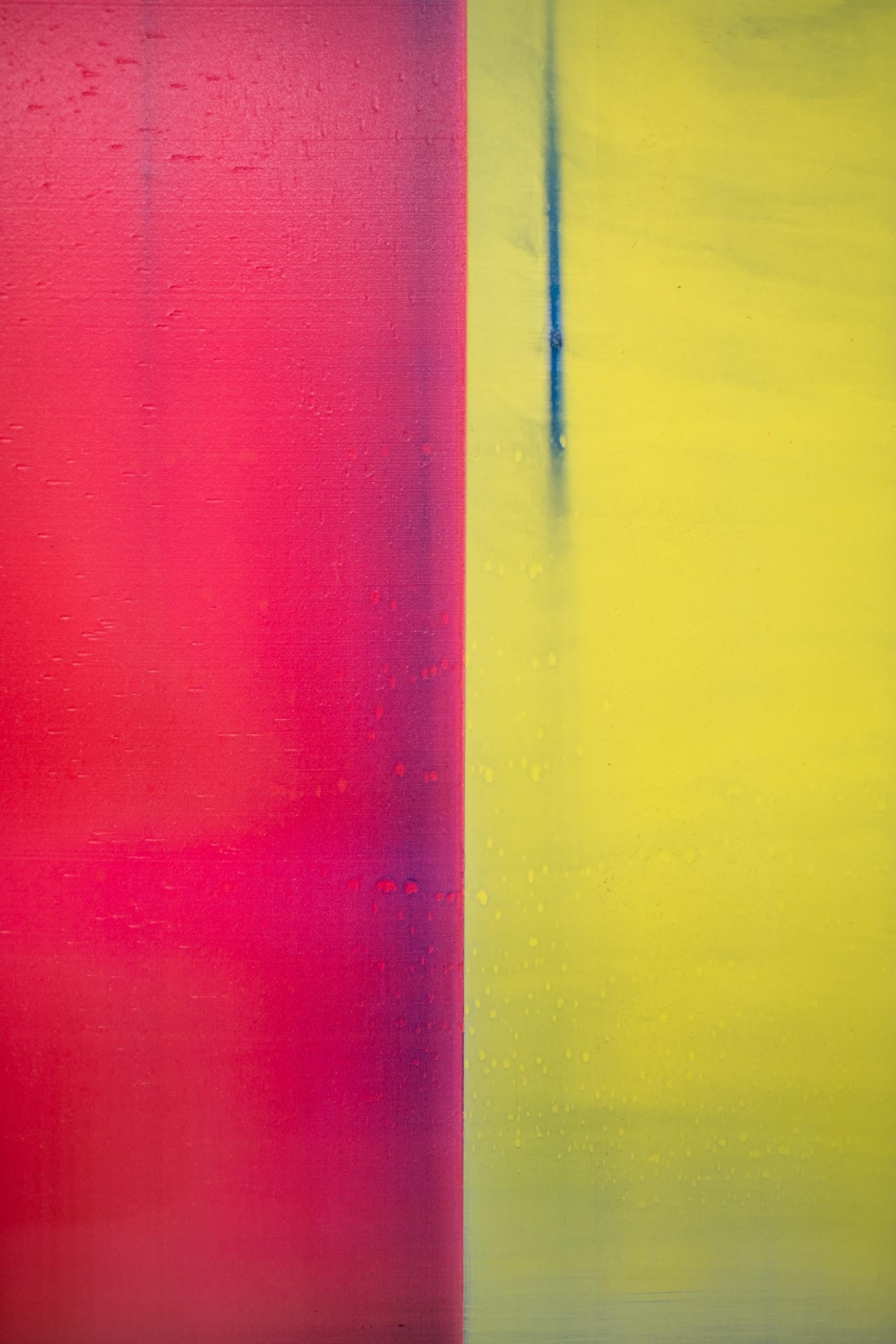 Retiro interior - pintura, abstracto, colorido, contemporáneo, acrílico sobre lienzo en venta 5