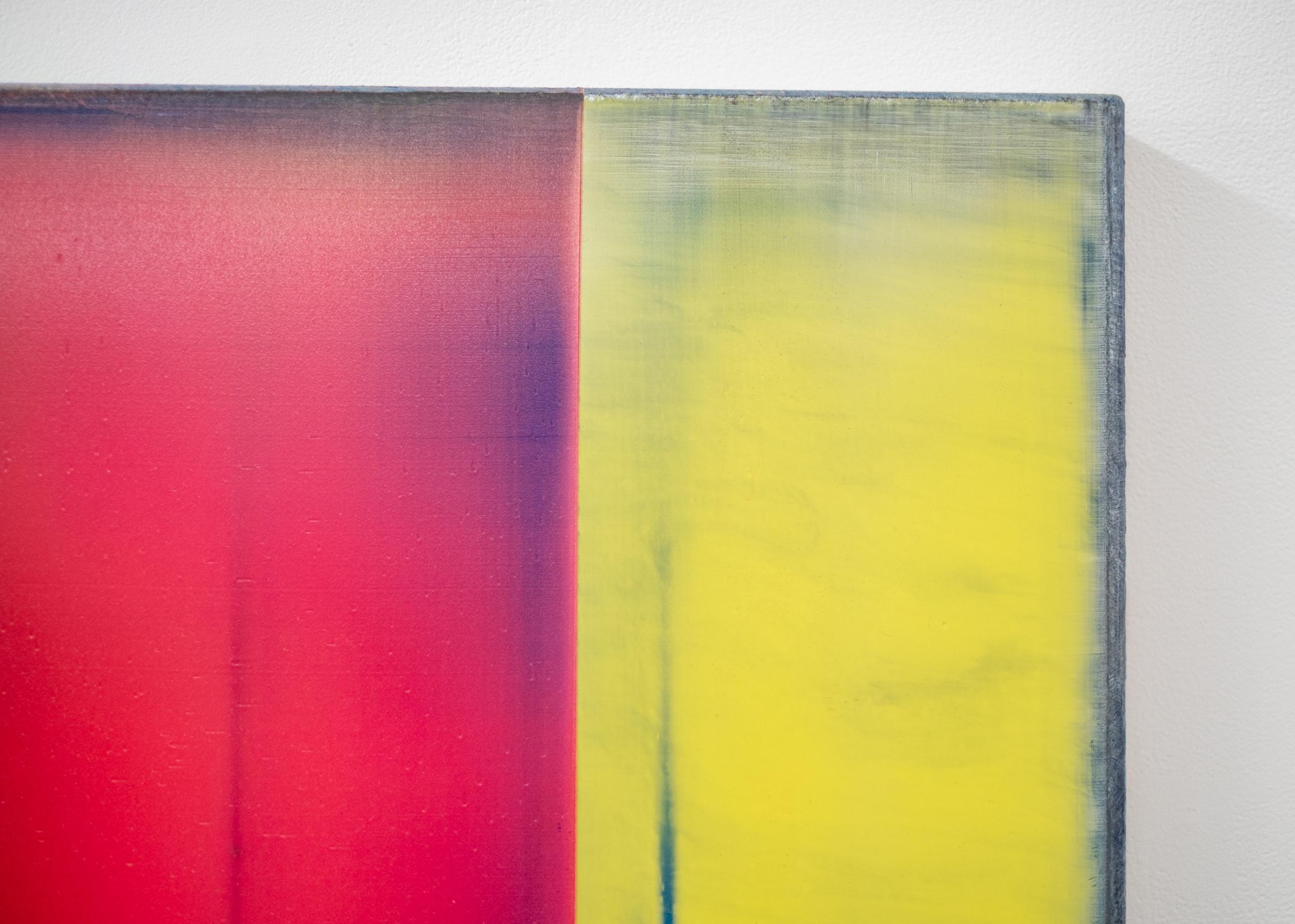 Retiro interior - pintura, abstracto, colorido, contemporáneo, acrílico sobre lienzo en venta 6