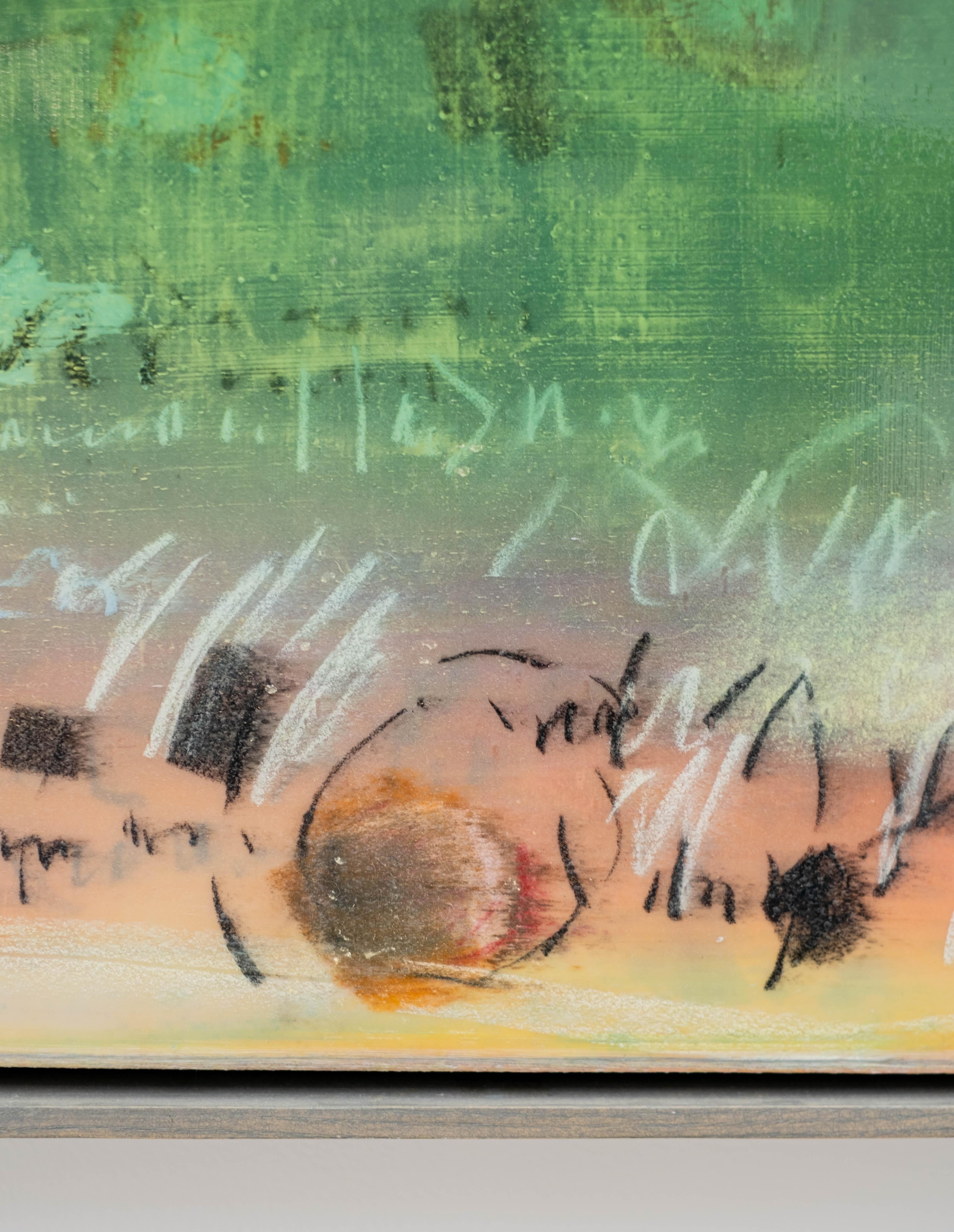 Just To Know - Vivid, bunt, lyrisch, gestisch abstrakt, Acryl auf Leinwand im Angebot 1