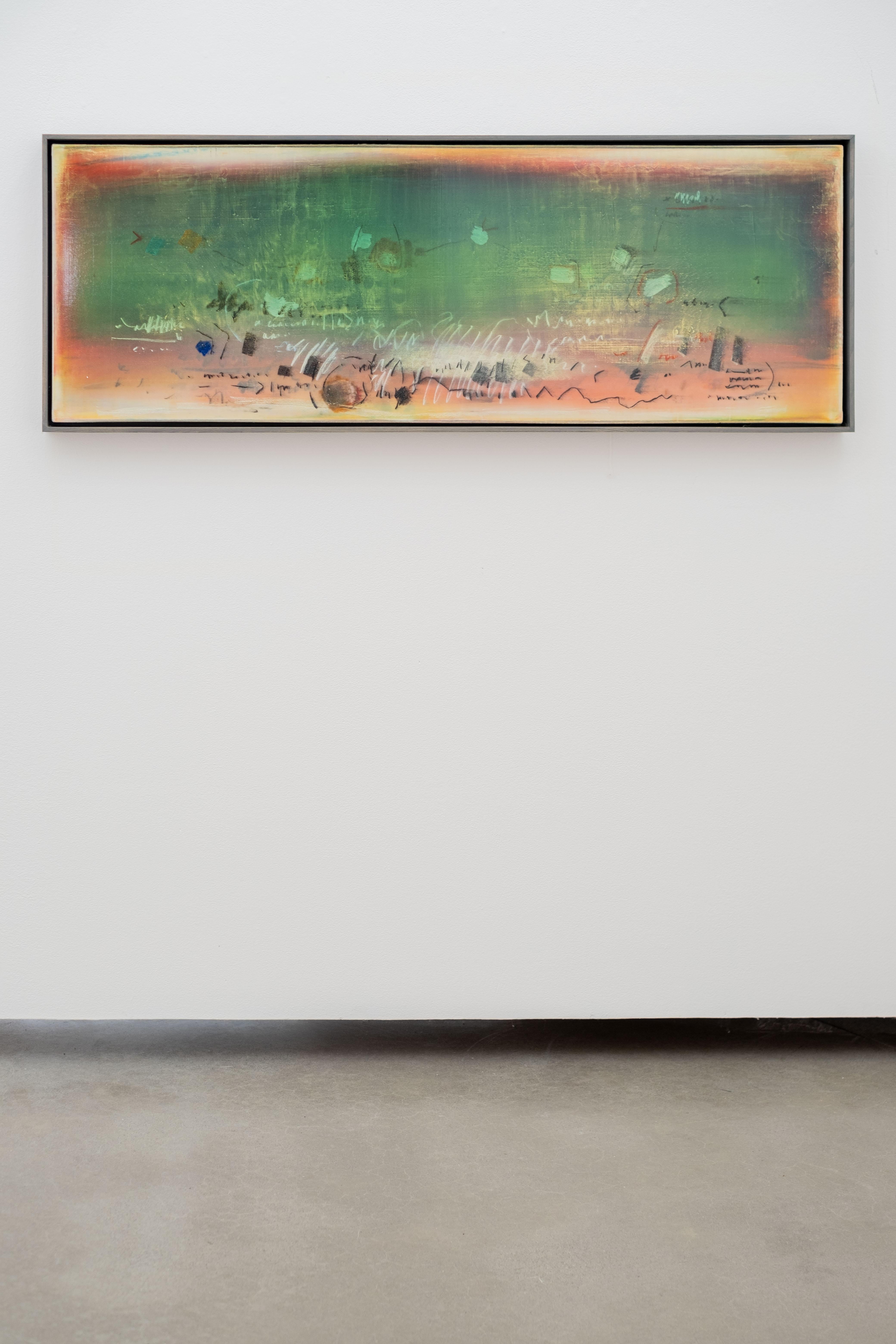 Just To Know - Vivid, bunt, lyrisch, gestisch abstrakt, Acryl auf Leinwand im Angebot 2