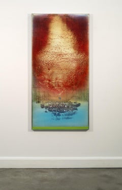 Let There Be Love - astratto colorato, lirico e gestuale, acrilico su tela