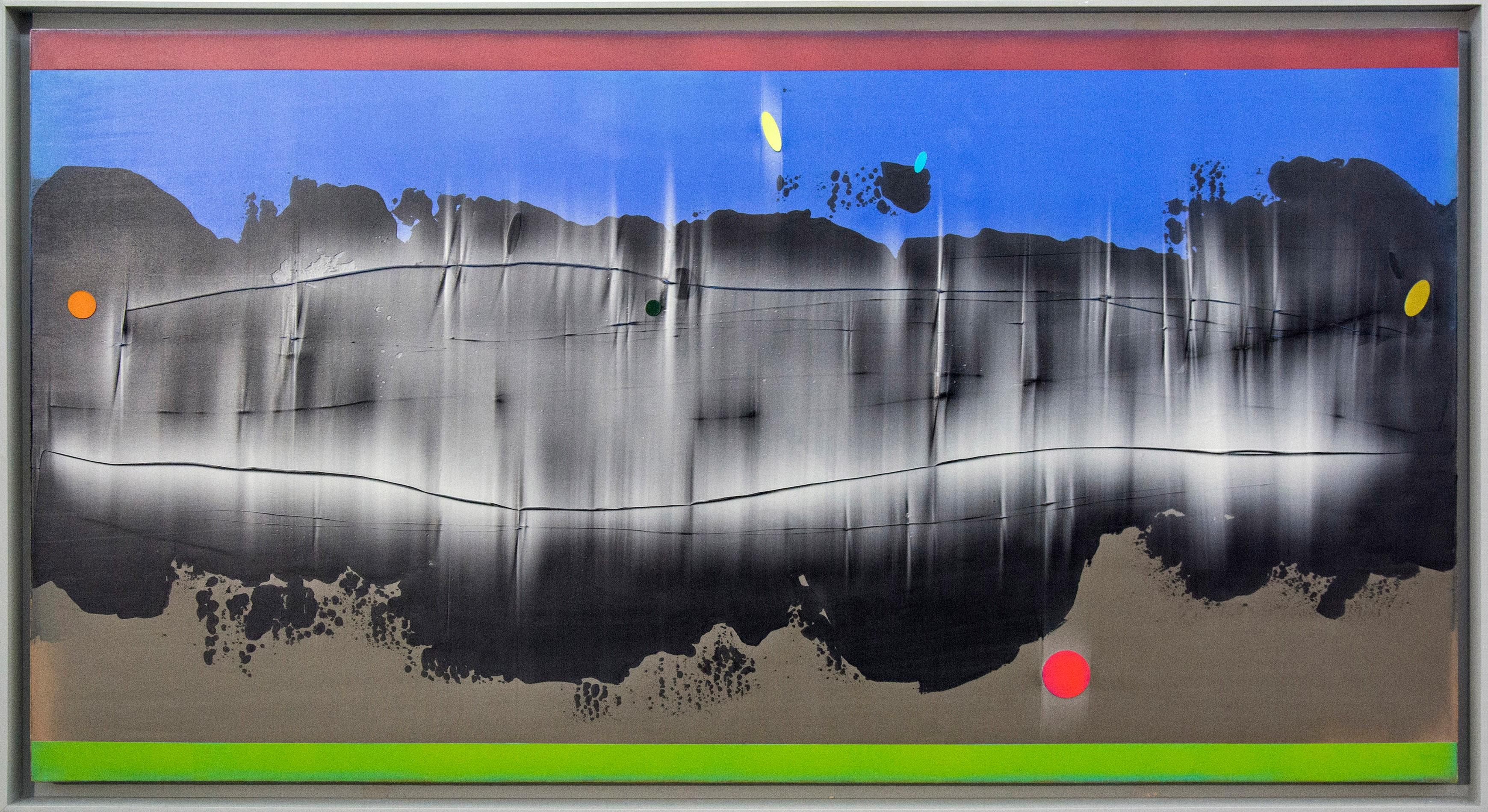 Abstract Painting Alice Teichert - Perpetuum - coloré, inspiré de la musique, gestuel, abstrait, acrylique sur toile