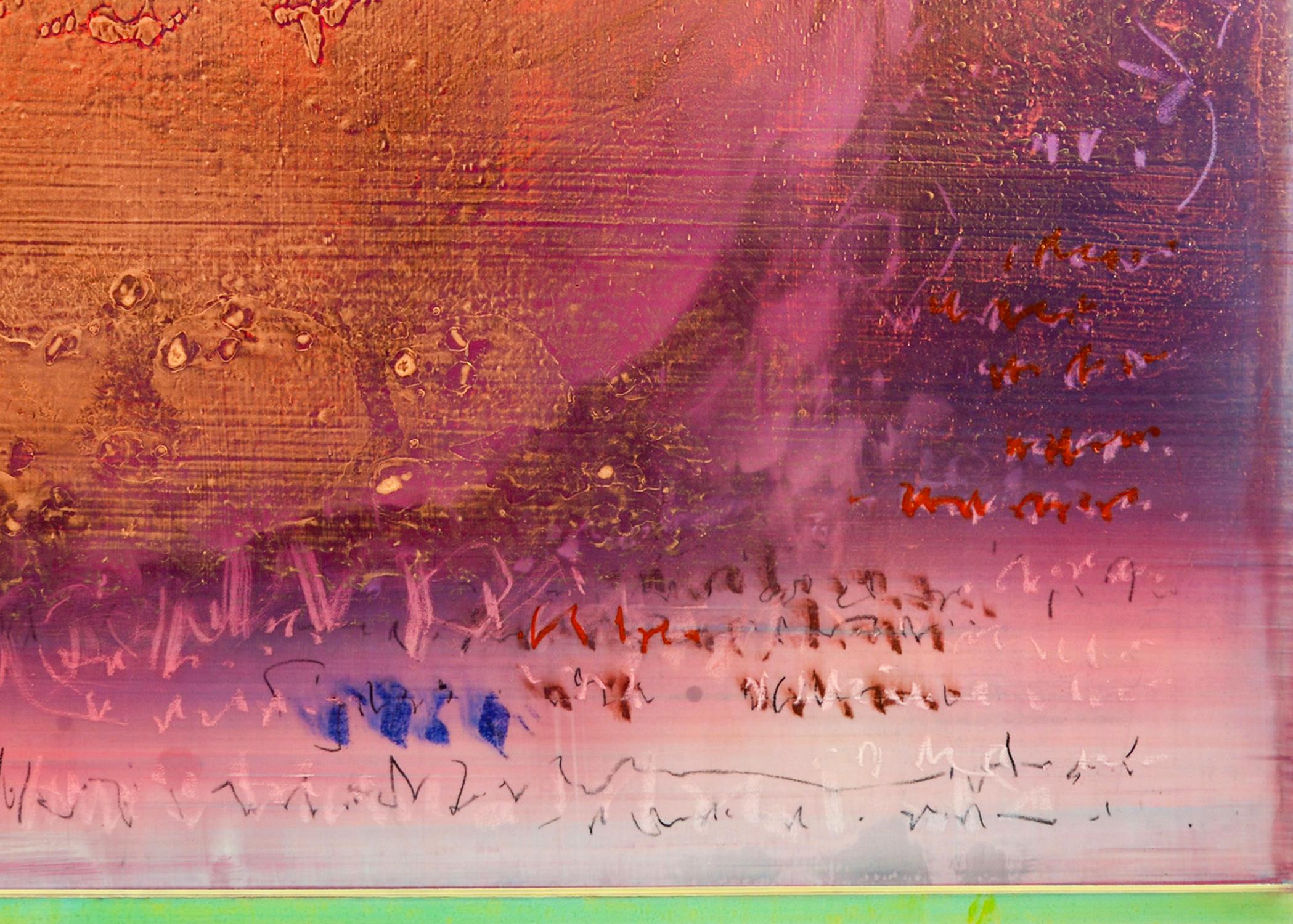 Streaming - moderno, contemporaneo, astratto, acrilico e tecnica mista su tela in vendita 1