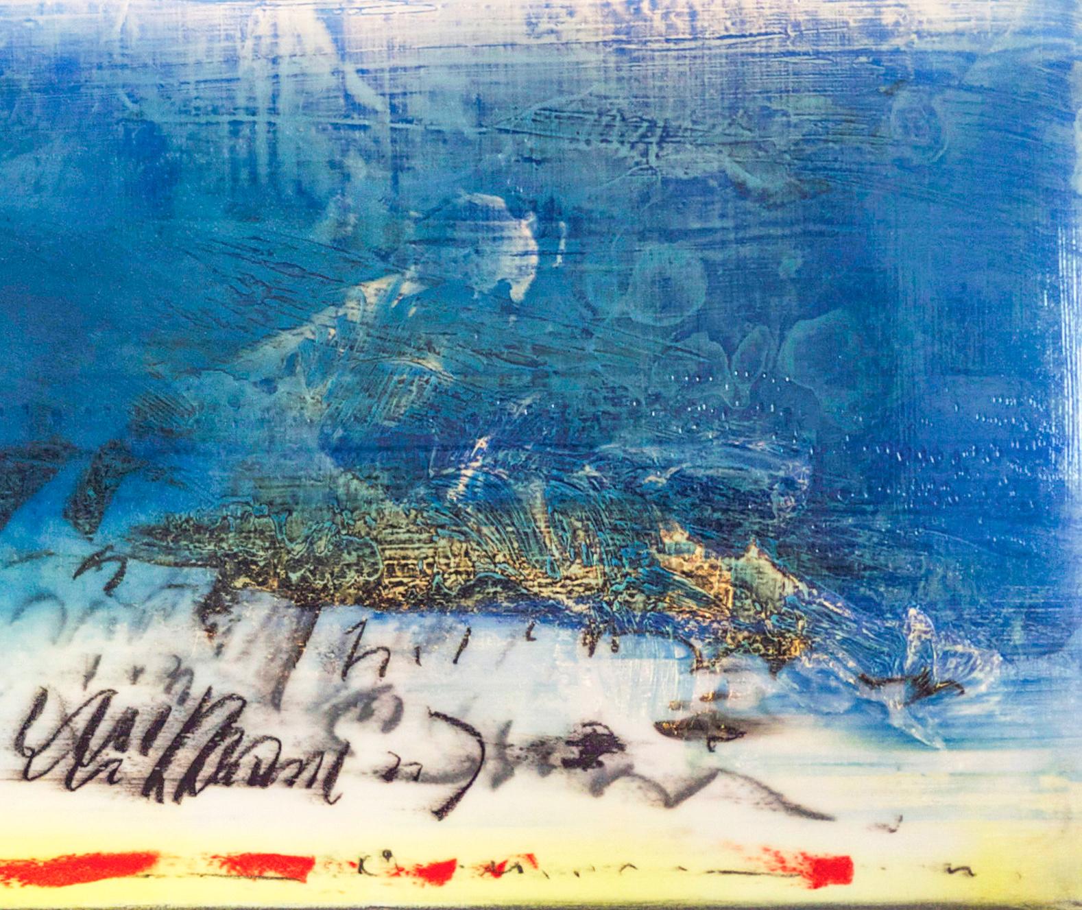 Tail Wind - lebendig, farbenfroh, lyrisch, gestisch, abstrakt, Acryl auf Leinwand (Abstrakt), Painting, von Alice Teichert