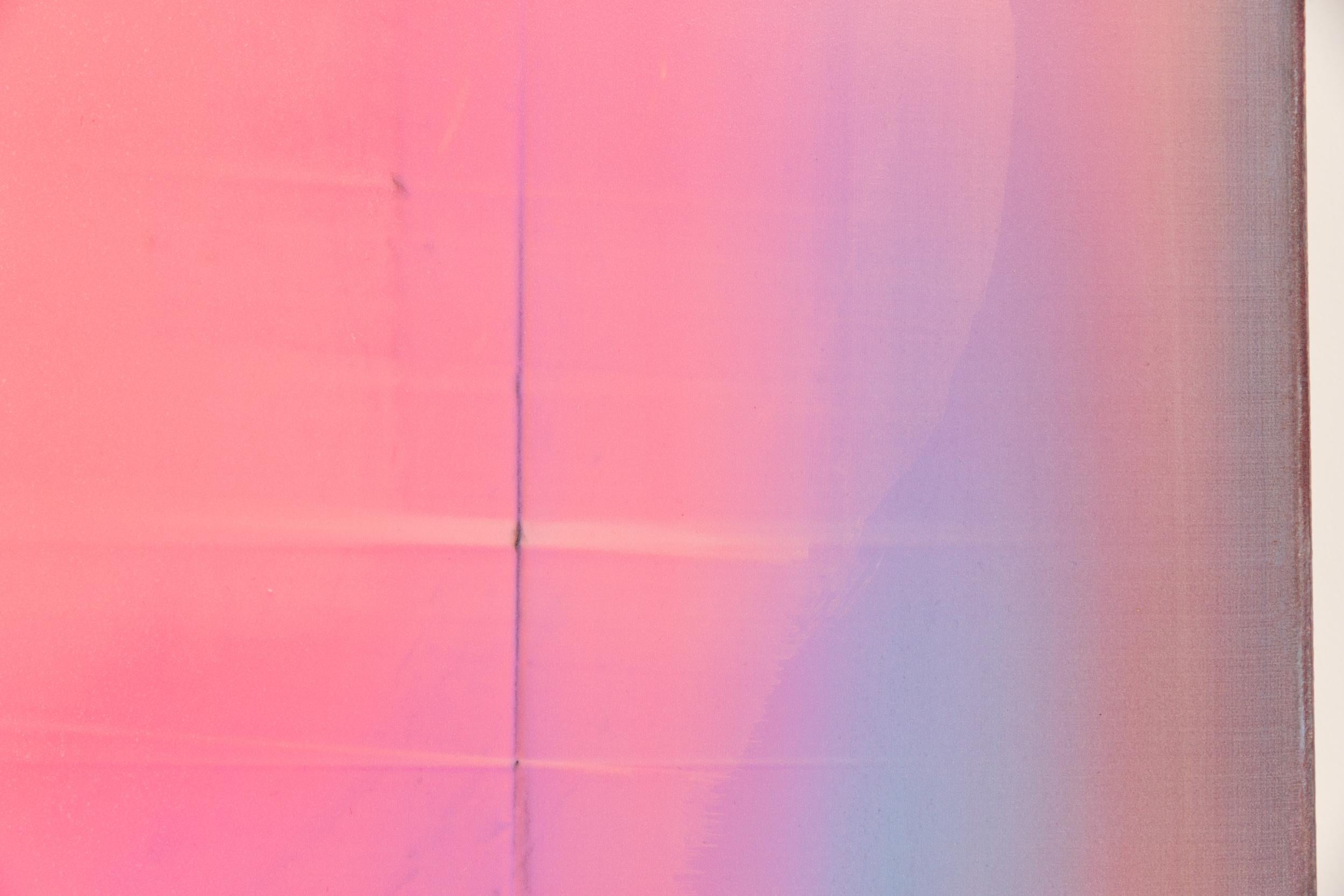 What Do You Say? - modern, contemporary, abstract, acrylic on canvas (Pink), Abstract Painting, von Alice Teichert