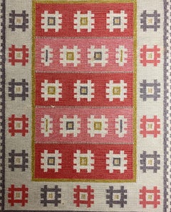 Alice Wallebäck Rug Swedish Flat Weave Röllakan Carpet Wool Scandinavian Modern