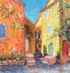 Alice Williams, Les Voisines, Post-Impressionist Oil on Canvas Street Painting