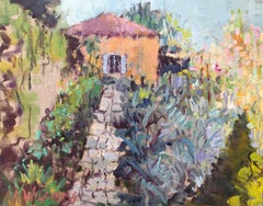 Alice Williams, Une Promenade au Jardin, 2018 Oil on Canvas Landscape Painting