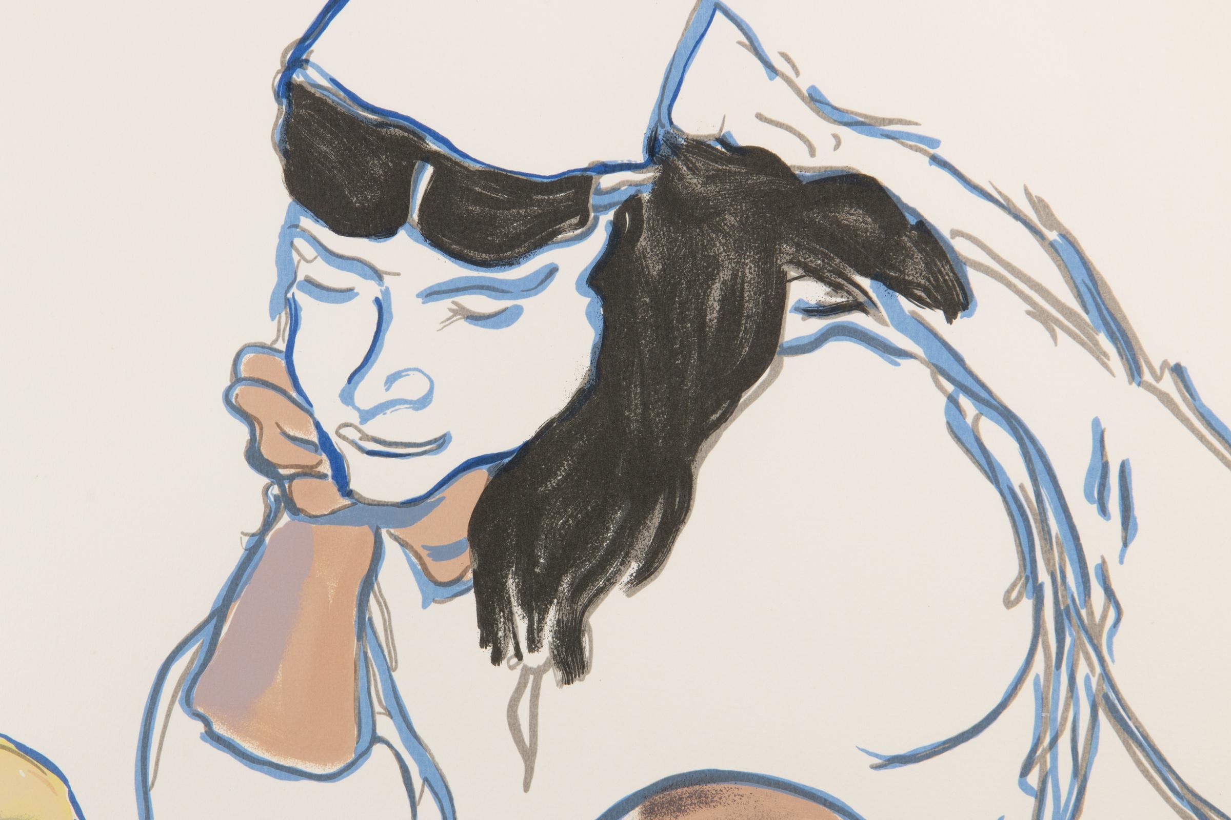 Alice Neel, Evans Twins - Signed Screenprint, Figurative Print For Sale 6