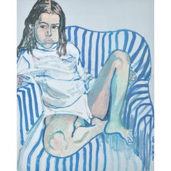 Alice Neel RETRATO DE UNA NIÑA EN SILLA AZUL Serigrafía