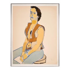 Man in a Har, 1980 Stampa in edizione limitata di Alice Neel firmata e datata