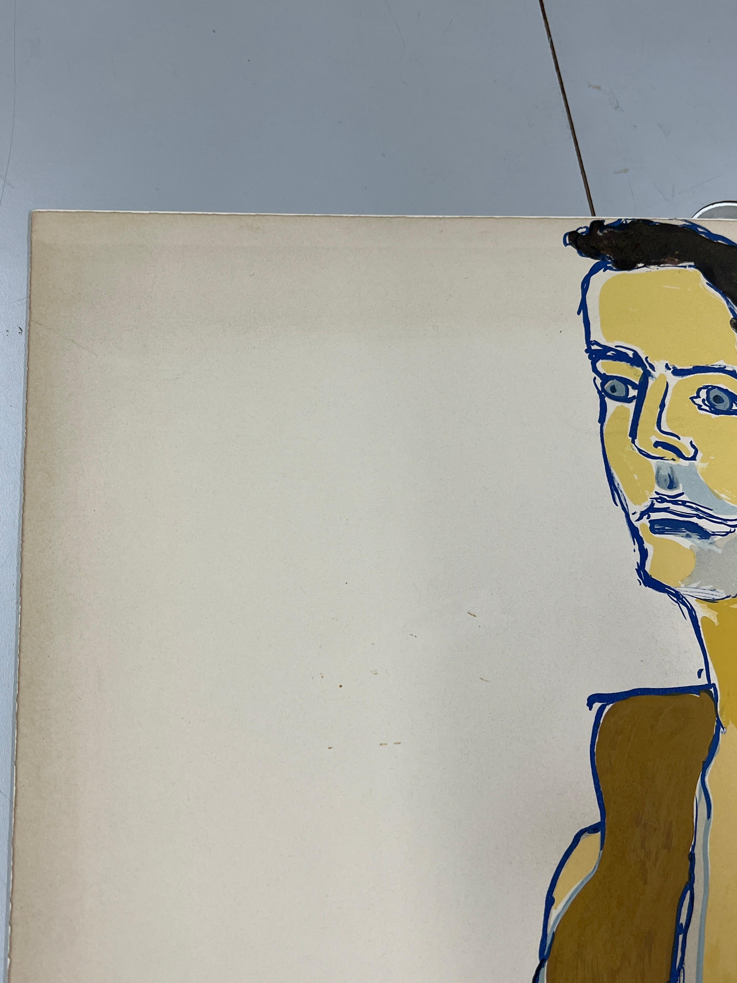 Homme en HAR - Expressionnisme abstrait Print par Alice Neel