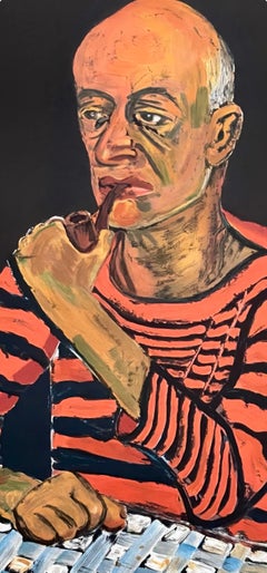 Man with Pipe (John Rothschild), Alice Neel