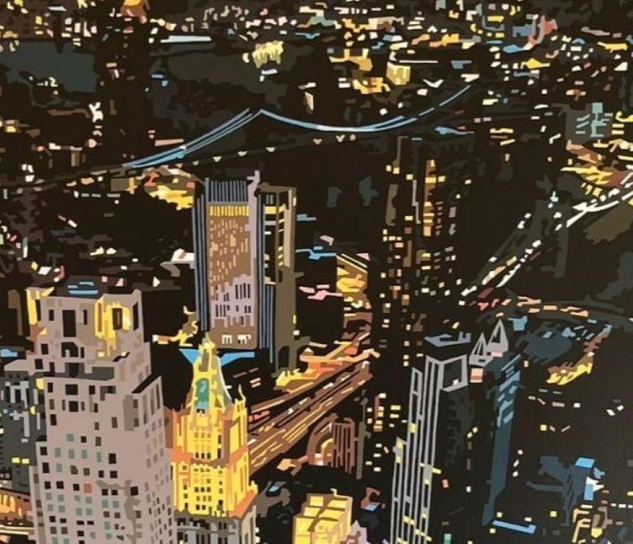 Lungo l'East River - Painting Contemporaneo di Alicia Dubnyckyj