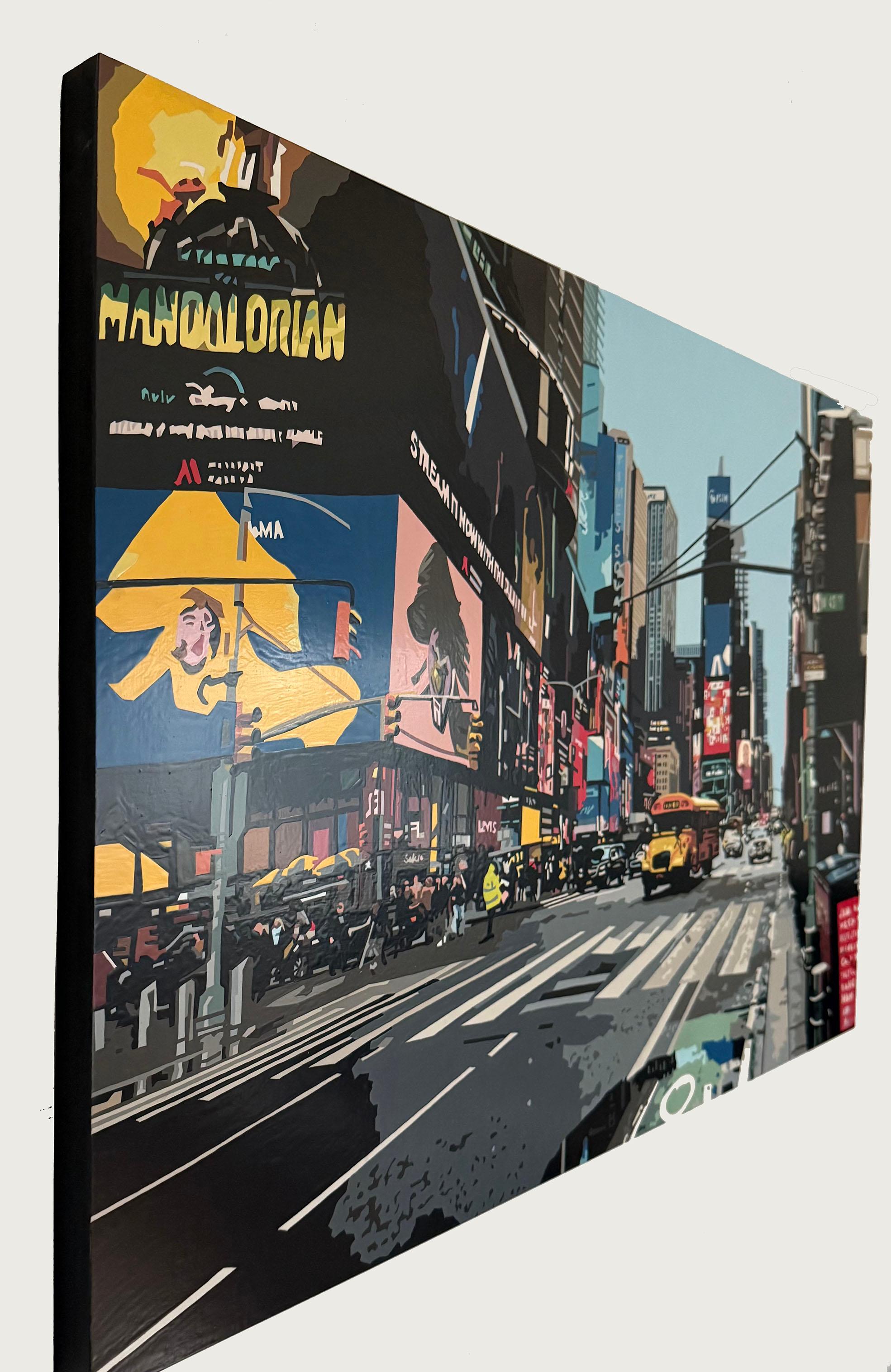 Times Square XVII, Originalgemälde, Stadtbild, zeitgenössisch im Angebot 1