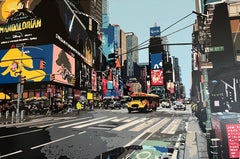 Times Square XVII, quadro originale, paesaggio urbano, contemporaneo