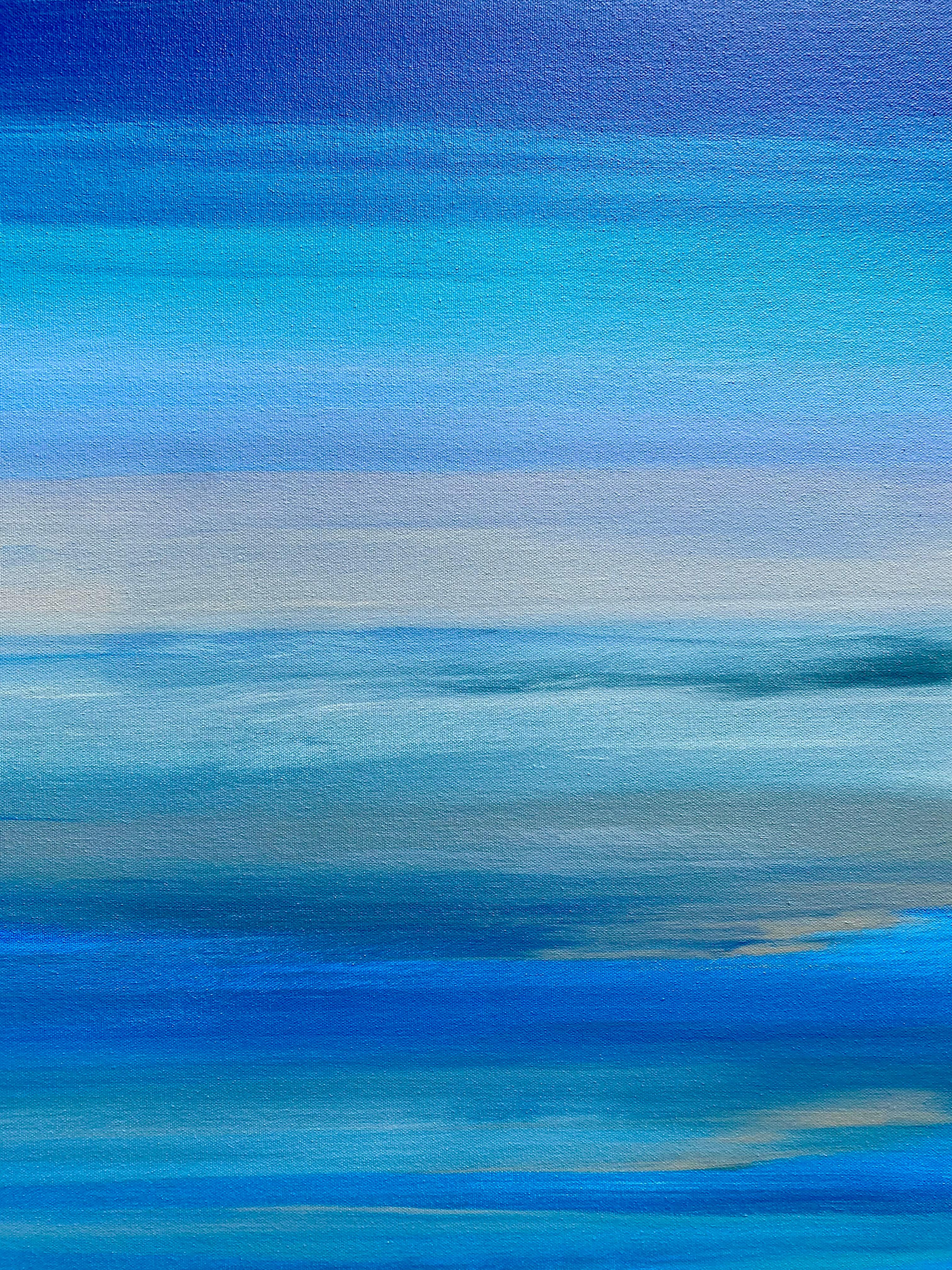 Fusione blu, Pittura astratta - Abstract Painting Blu di Alicia Dunn