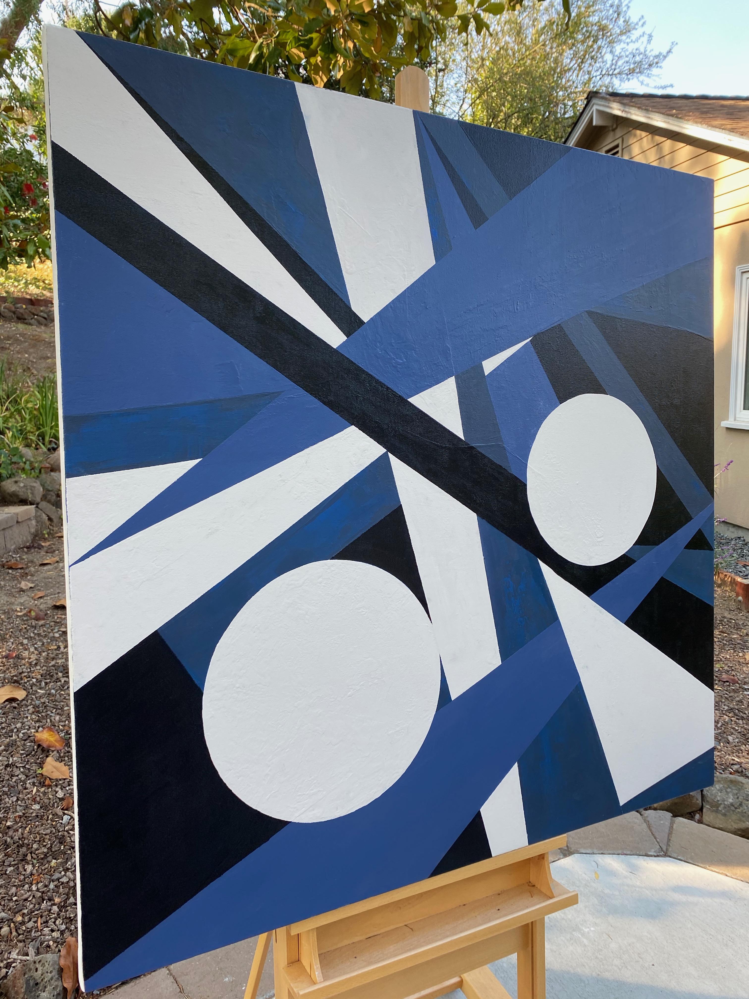 <p>Artist Comments<br />'Bold and alive, this hard-edged geometric piece was a lot of fun to create,