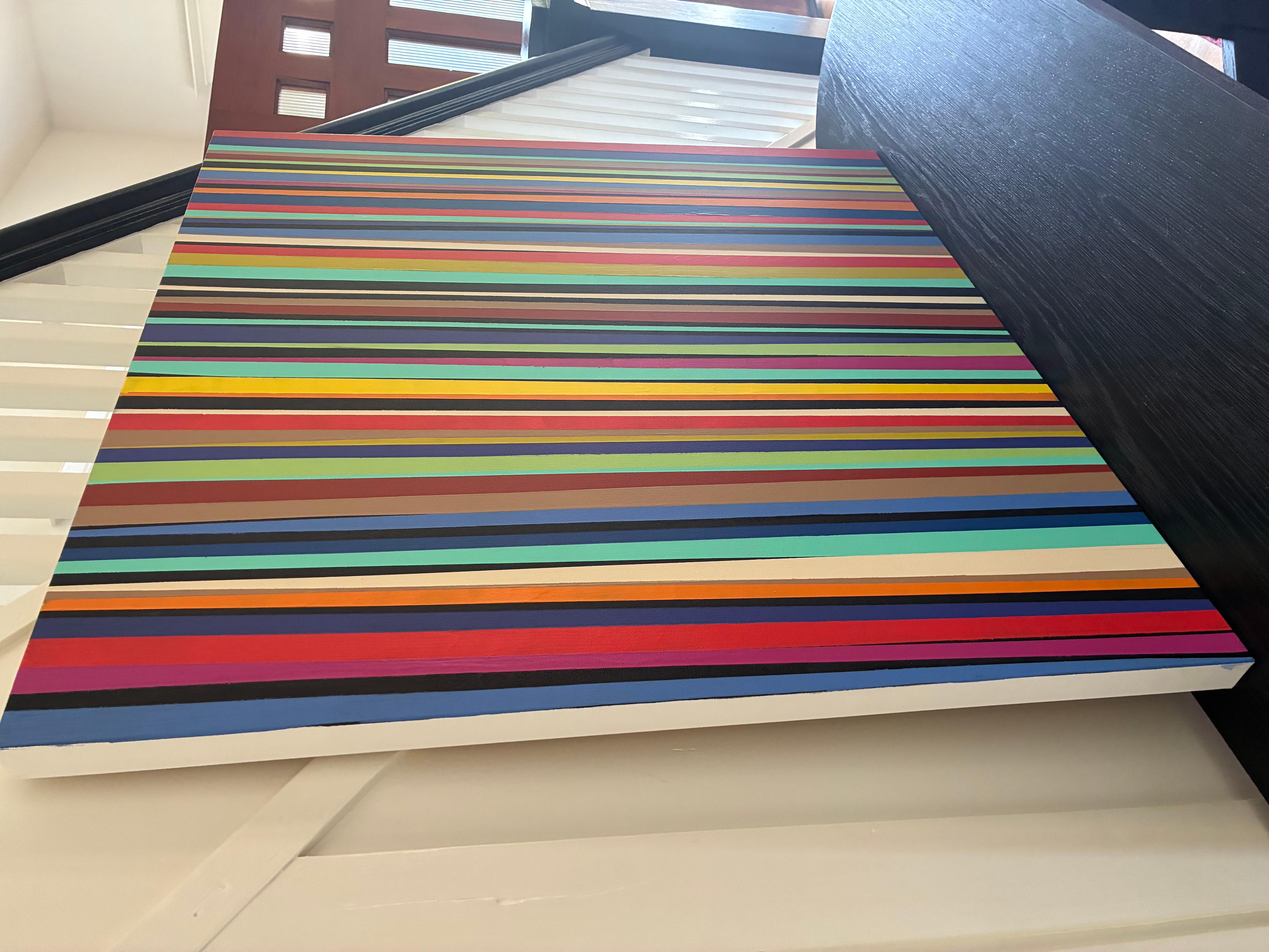 Gewebtes Licht, Abstrakte Malerei – Painting von Alicia Dunn