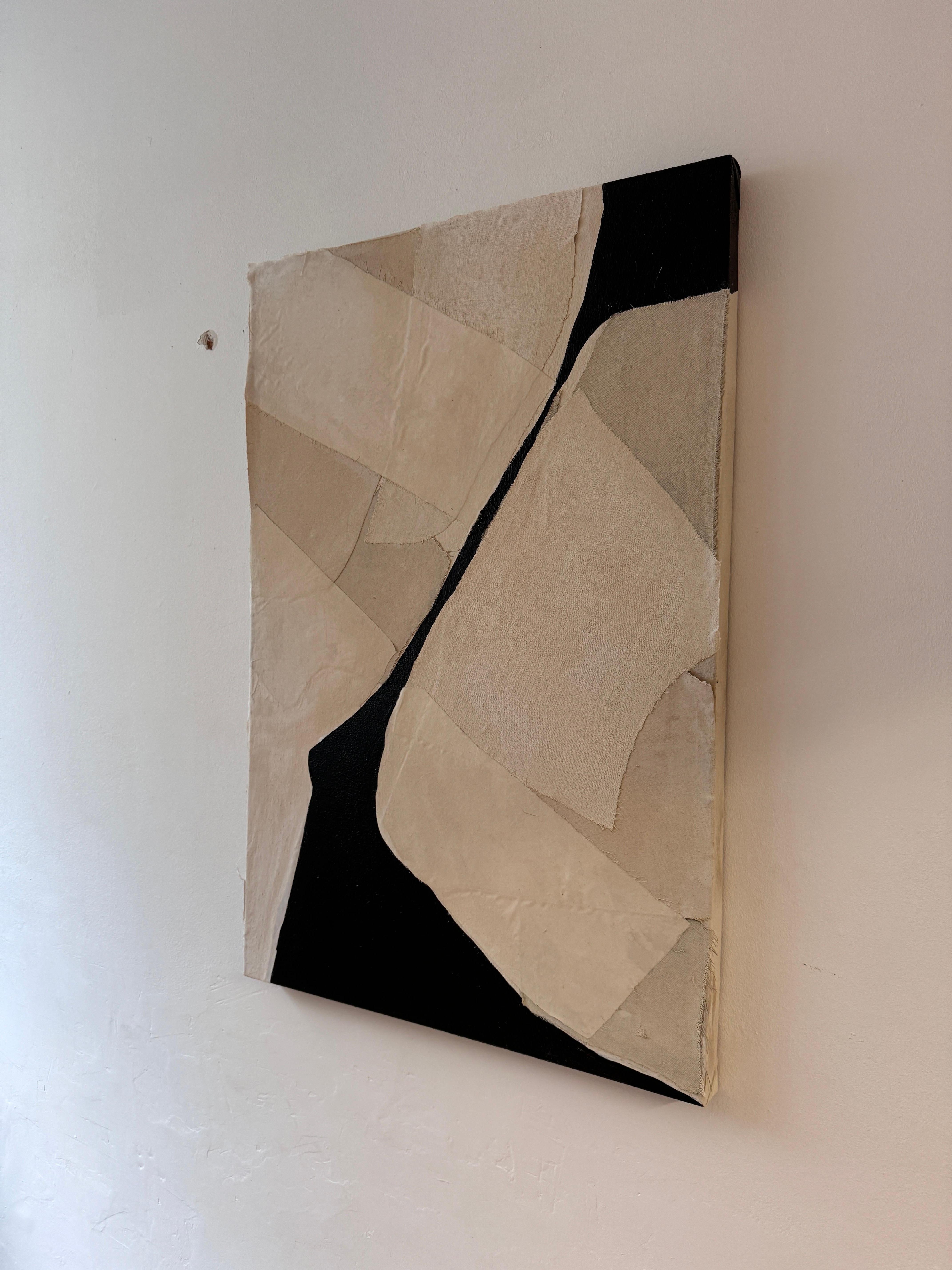 ABSTRACT Peinture de lignes noires Artistique espagnole Alicia Gimeno en vente 3