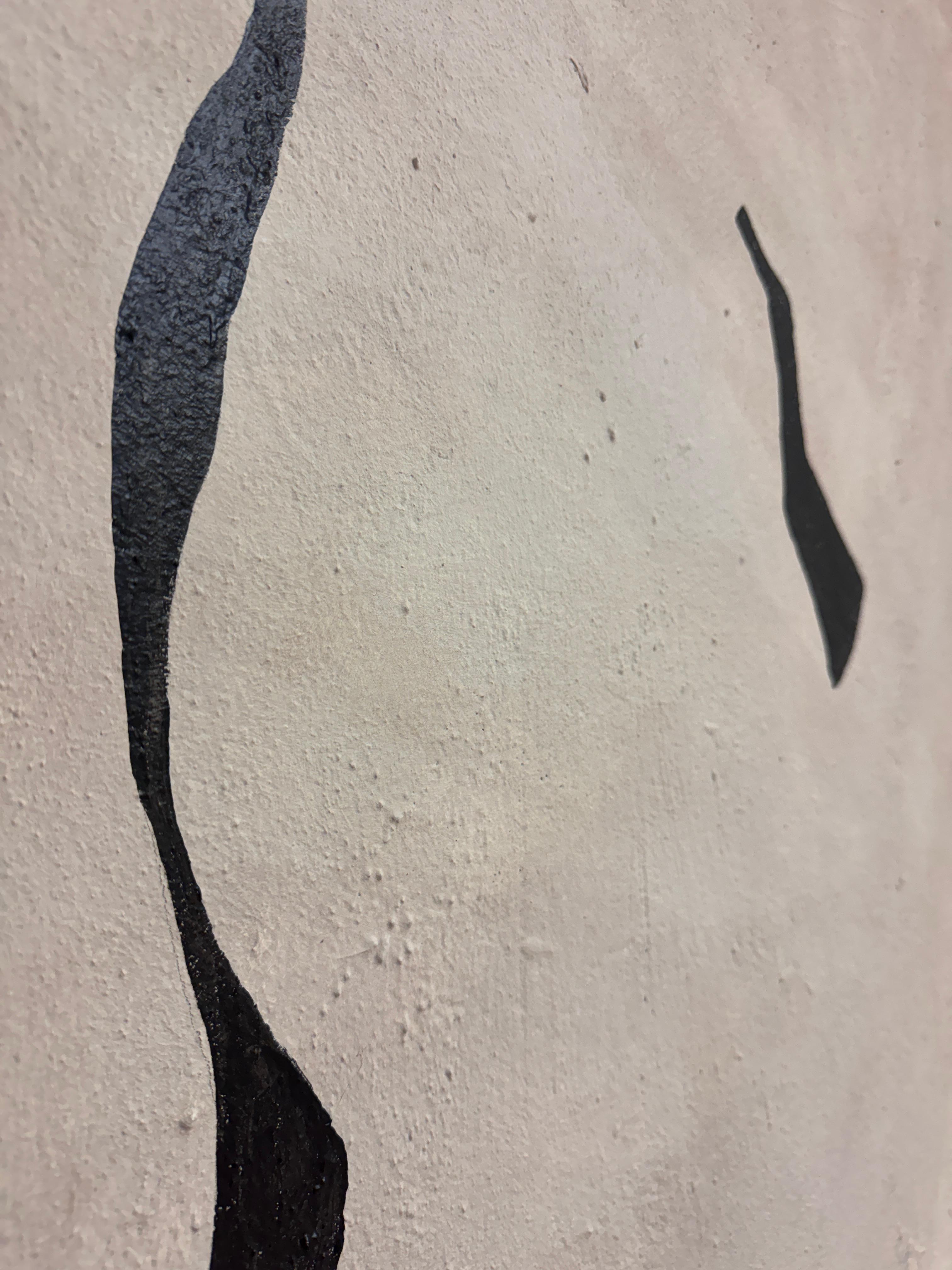 ABSTRACT Peinture de lignes noires Artistique espagnole Alicia Gimeno en vente 3