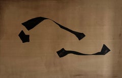 ABSTRACT BLACK Shapes Painting Contemporary Spanish Artist Alicia Gimeno 2024
