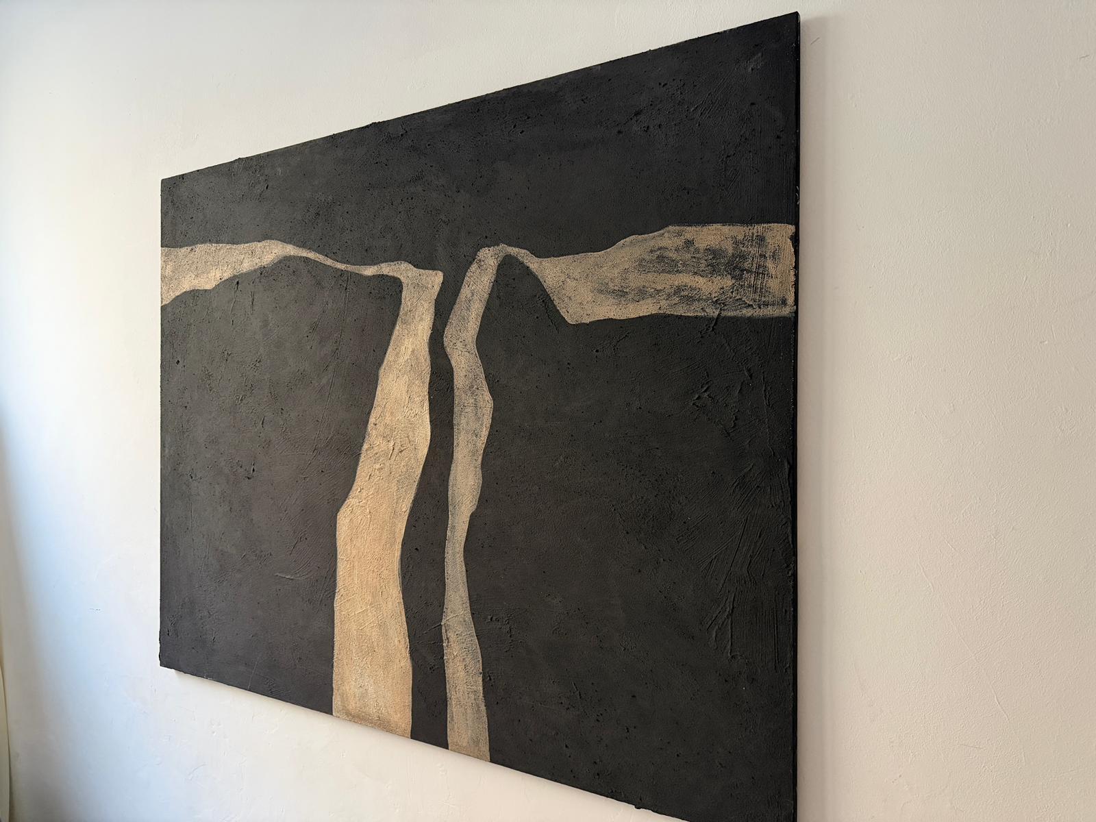 ABSTRACT Black Tones Lines Froms Artwork Artist Alicia Gimeno 2025 For Sale 3