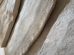 Abstract Brutalist Wall Sculpture in Mortar, Wood Pigments Alicia Gimeno