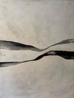 ABSTRACT Earth and Black Tones Lines Forms Artwork Artist Alicia Gimeno 2025