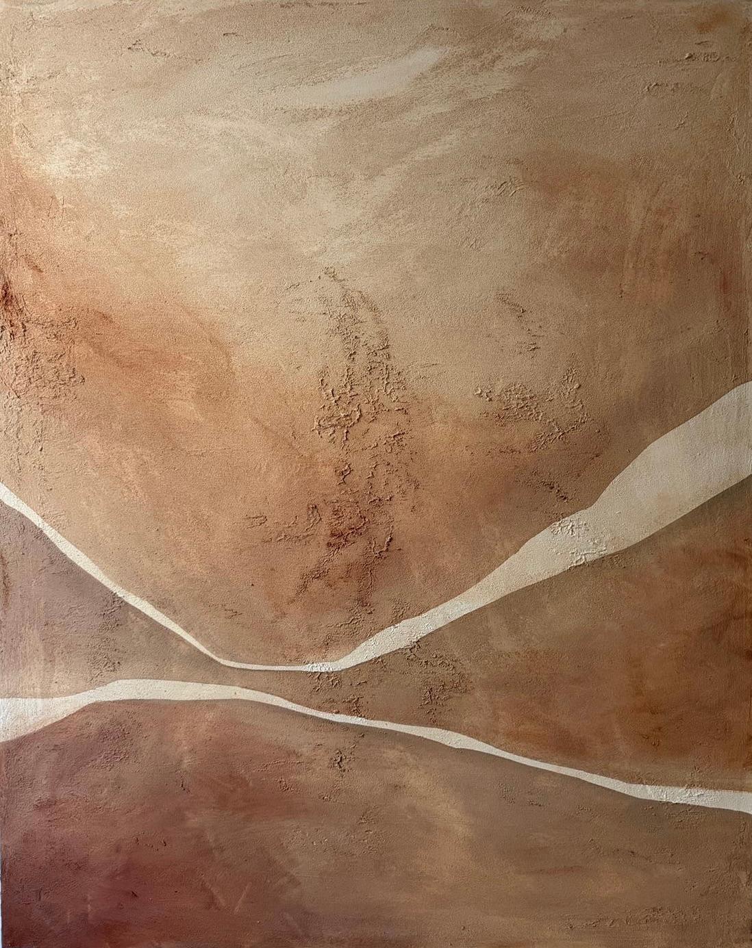 ABSTRACT Earth Terracotta Tones Lines Forms Artwork Artist Alicia Gimeno 2025