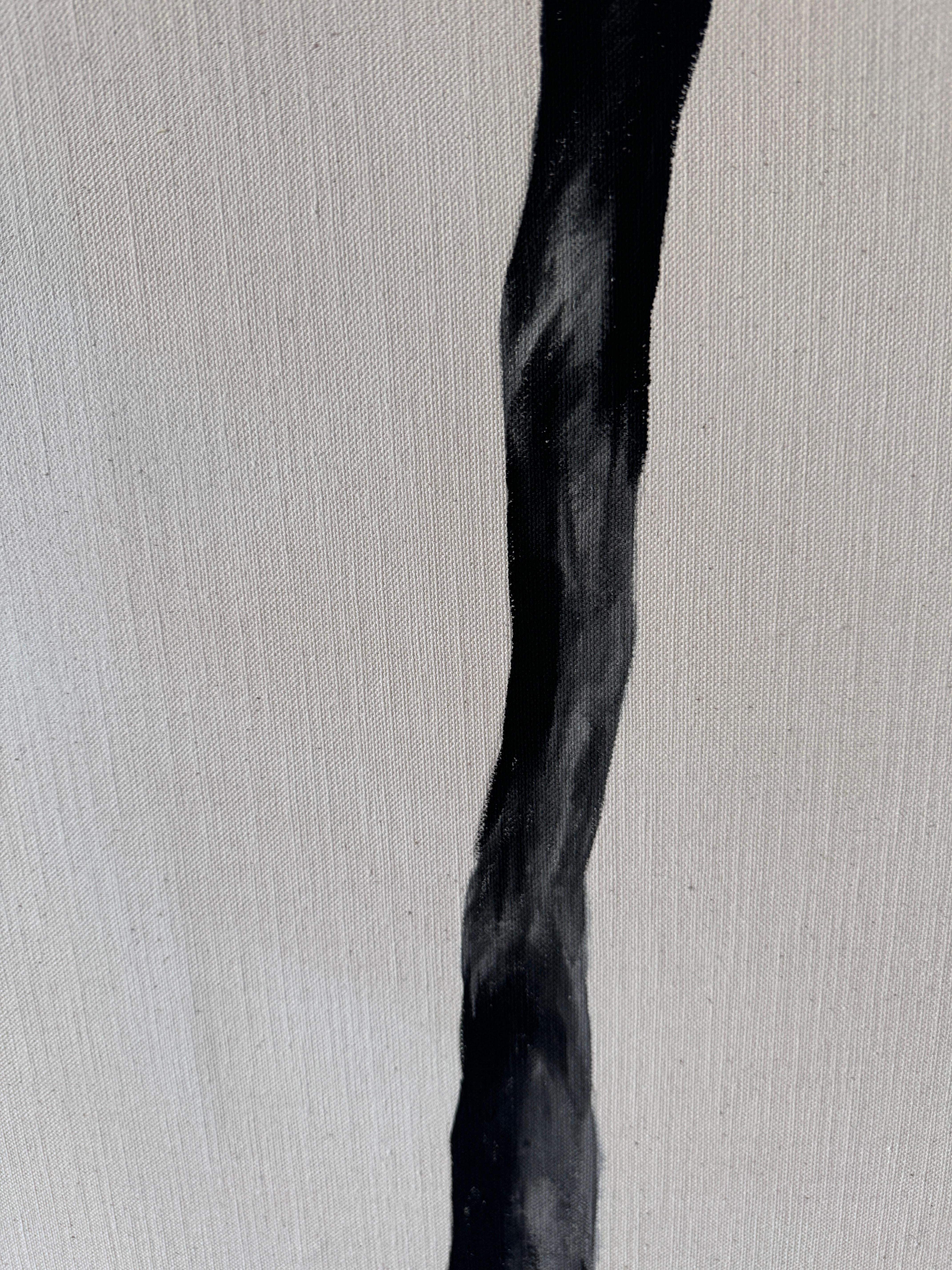 ABSTRACT Minimalismo Linee Pittura  Black Forms L'artista spagnola Alicia Gimeno in vendita 2