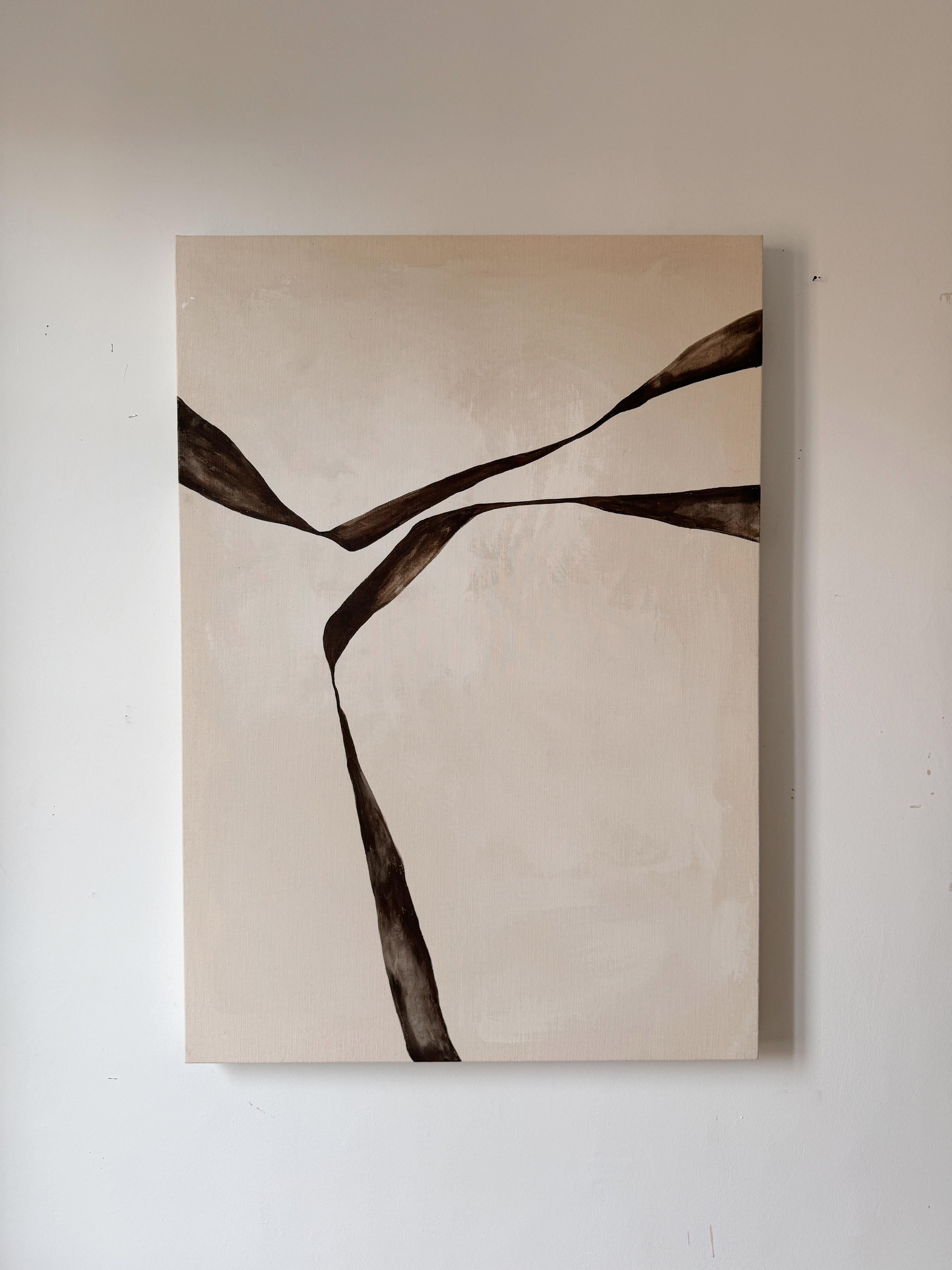 RESUMEN Minimalismo Líneas Pintura  Artista española Alicia Gimeno 2024 en venta 4