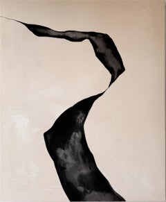 ABSTRACT Minimalistische Linien, Gemälde der spanischen Künstlerin Alicia Gimeno