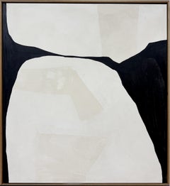 ABSTRACT Minimalism Painting Textil Spanish Artist Alicia Gimeno Black
