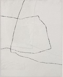ABSTRACT, Gemälde der schwarz-weißen spanischen Künstlerin Alicia Gimeno, 2024