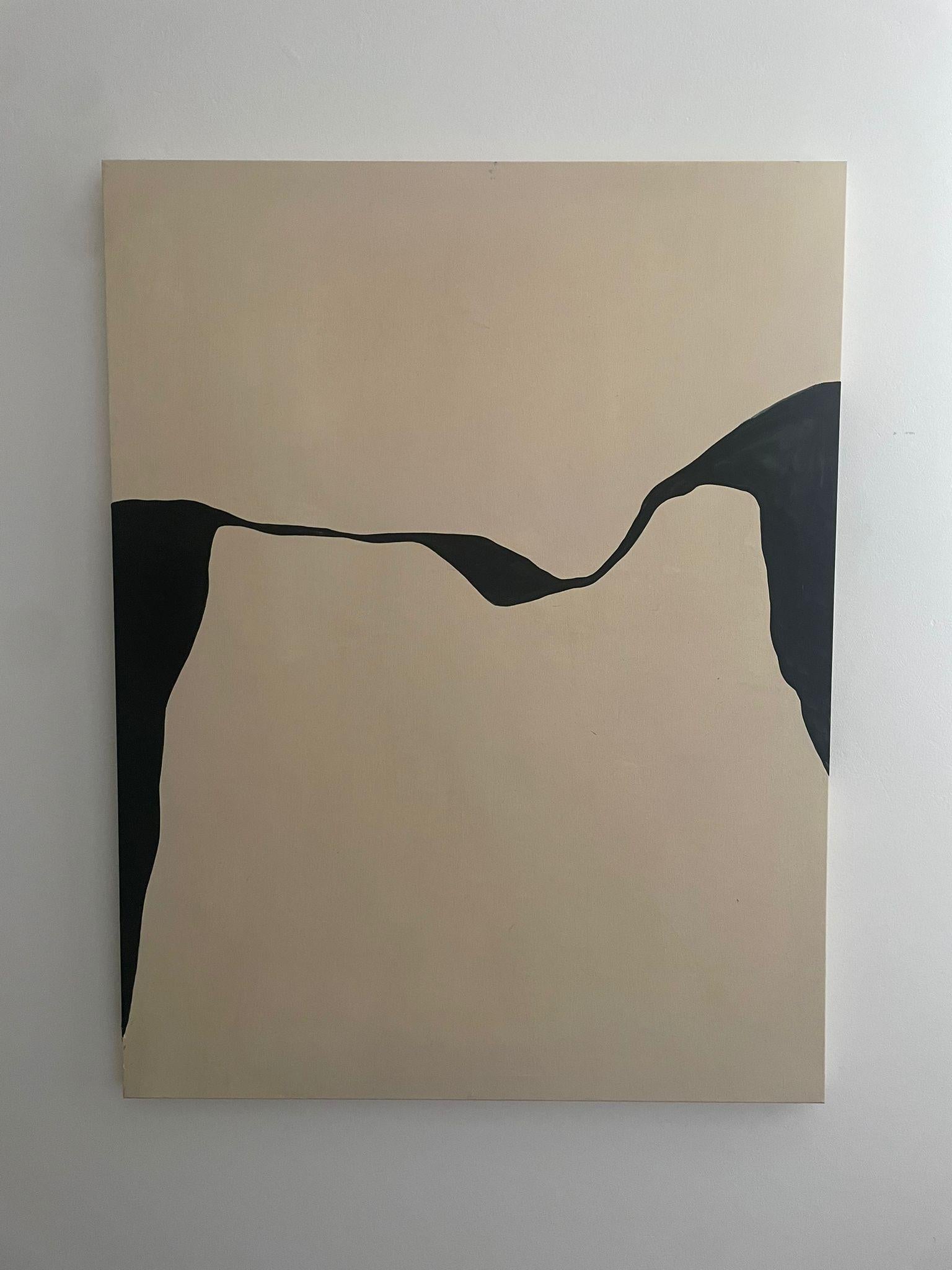 ABSTRACTO Pintura Líneas Negras Textura Artista Española Alicia Gimeno 2024 NUEVO en venta 5