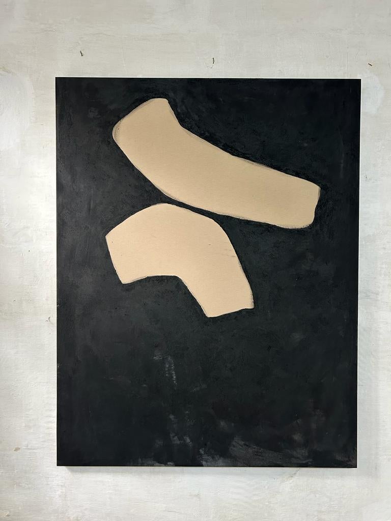 ABSTRACT Pittura con texture nera Artista spagnola Alicia Gimeno 2023 5