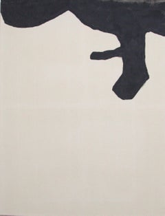 Peinture abstraite à la texture noire de l'artiste espagnole Alicia Gimeno 2023